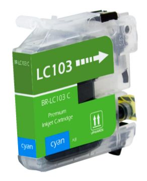 Picture of Compatible LC-101C High Yield Cyan Inkjet Cartridge (600 Yield)