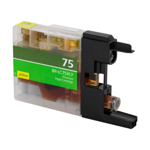 Picture of Compatible LC-75XLYW High Yield Yellow Inkjet Cartridge (600 Yield)