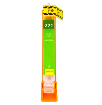 Picture of Compatible 0339C001AA (CLI-271XL) High Yield Yellow Ink Cartridge (300 Yield)