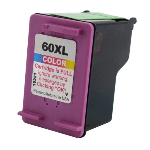 Picture of Compatible CC644WN (HP 60) High Yield Tri-Color Inkjet Cartridge (450 Yield)