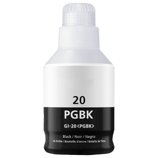 Picture of Compatible 3383C001 (GI-20Bk) Black Pigment Ink Bottle (6000 Yield)