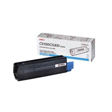 Picture of Okidata 42127403 Cyan Toner Cartridge (5000 Yield)