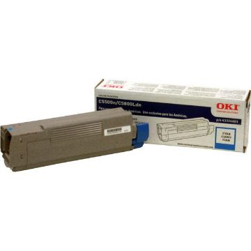 Picture of Okidata 43324403 (Type C8) Cyan Toner (5000 Yield)