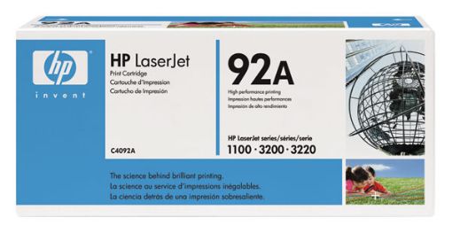 Picture of HP C4092A (HP 92A) Black Toner Cartridge (2500 Yield)