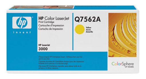 Picture of HP Q7562A (HP 314A) Yellow Toner Cartridge (3500 Yield)