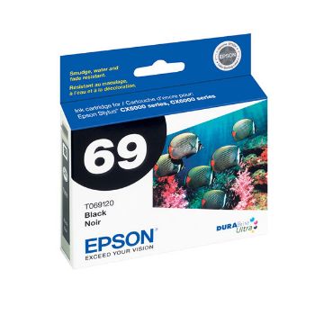 Picture of Epson T069120 (Epson 69) Black Inkjet Cartridge (245 Yield)