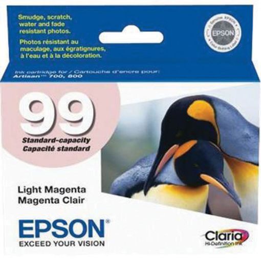 Picture of Epson T099620 (Epson 99) Light Magenta Inkjet Cartridge (500 Yield)