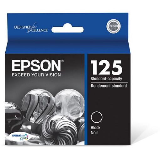 Picture of Epson T125120 (Epson 125) Black Inkjet Cartridge (385 Yield)