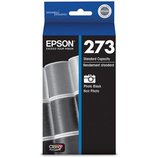 Picture of Epson T273120 (Epson 273) Photo Black Inkjet Cartridge (250 Yield)