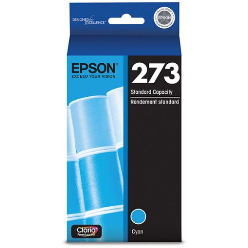 Picture of Epson T273220 (Epson 273) Cyan Inkjet Cartridge (300 Yield)