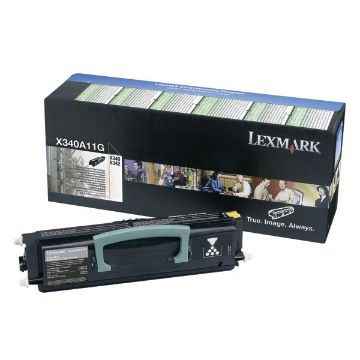 Picture of Lexmark X340A11G Black Laser Toner Cartridge (2500 Yield)