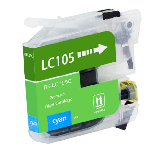 Picture of Compatible LC-105C Extra High Yield Cyan Ink Cartridge (1200 Yield)