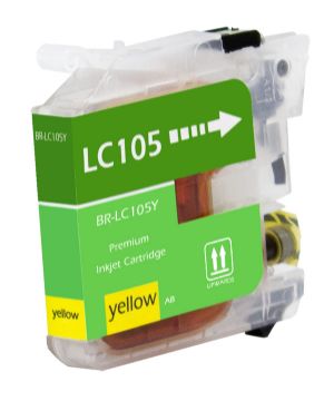 Picture of Compatible LC-105Y Extra High Yield Yellow Ink Cartridge (1200 Yield)