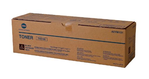 Picture of Konica Minolta TN-510K Black Laser Toner Cartridge (33400 Yield)