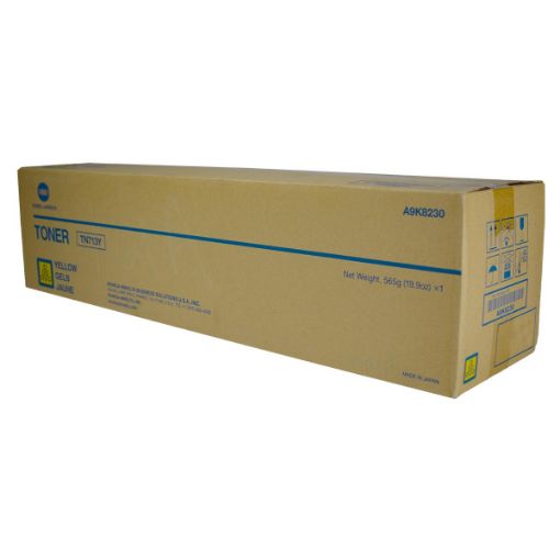 Picture of Konica Minolta A9K8230 (TN713Y) Yellow Toner Cartridge (33200 Yield)