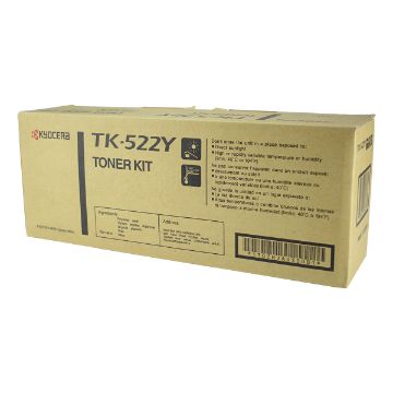 Picture of Kyocera Mita 1T02HJAUS0 (TK522Y) Yellow Toner (4000 Yield)