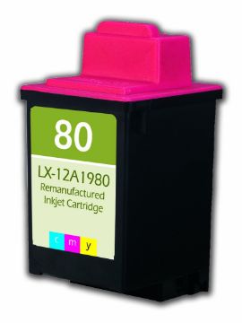 Picture of Compatible 12A1980 (Lexmark #80) Tri Color Inkjet Cartridge