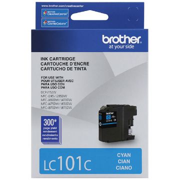 Picture of Brother LC-101C High Yield Cyan Inkjet Cartridge