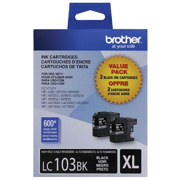 Picture of Brother LC-1032PKS High Yield Black Ink Cartridge (Dual Pack)