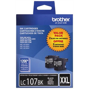 Picture of Brother LC-1072PKS Super High Yield Black Ink Cartridges (Dual Pack)