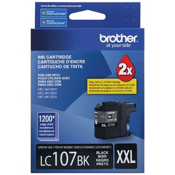Picture of Brother LC-107BK Extra High Yield Black Ink Cartridge