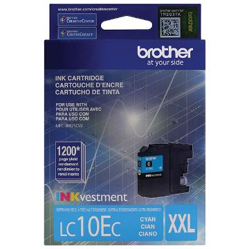Picture of Brother LC-10EC Super High Yield Cyan Inkjet Cartridge