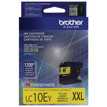 Picture of Brother LC-10EY Super High Yield Yellow Inkjet Cartridge