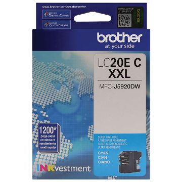 Picture of Brother LC-20EC High Yield Cyan Inkjet Cartridge