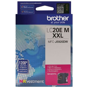 Picture of Brother LC-20EM High Yield Magenta Inkjet Cartridge