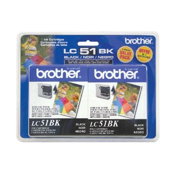 Picture of Brother LC-512PKS Black Inkjet Cartridge (2 pk)