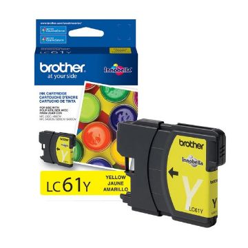 Picture of Brother LC-61Y Yellow Inkjet Cartridge