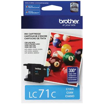 Picture of Brother LC-71C Cyan Ink Cartridge