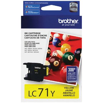 Picture of Brother LC-71Y Yellow Ink Cartridge