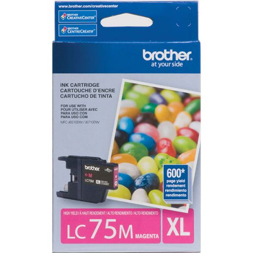 Picture of Brother LC-75M High Yield Magenta Inkjet Cartridge