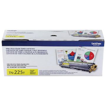 Picture of Brother TN-225Y High Yield Yellow Toner Cartridge