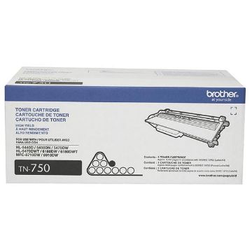 Picture of Brother TN-750 High Yield Black Toner Cartridge