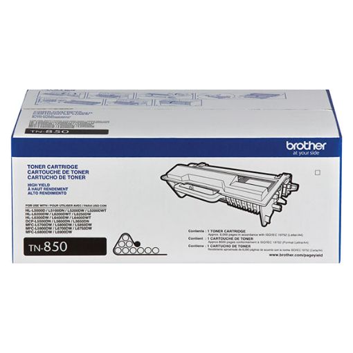 Picture of Brother TN-850 High Yield Black Toner Cartridge