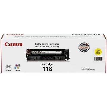 Picture of Canon 2659B001AA (Canon 118) Yellow Laser Toner Cartridge