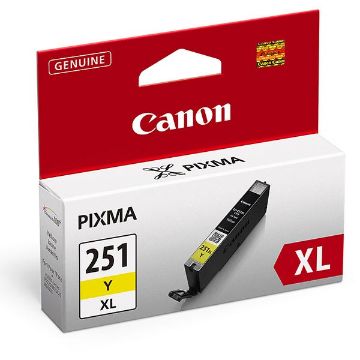 Picture of Canon 6451B001 (CLI-251XL) Yellow Inkjet Cartridge