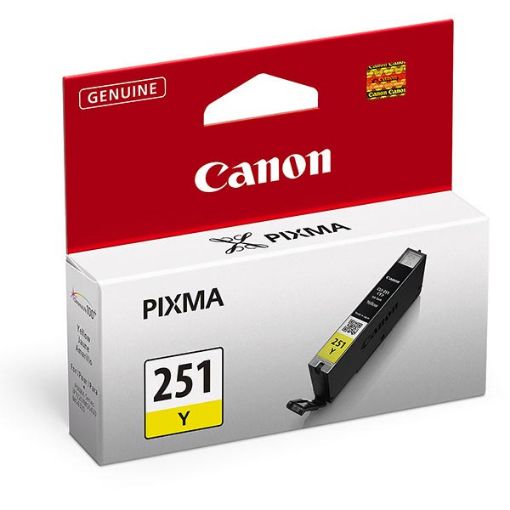 Picture of Canon 6516B001 (CLI-251) High Yield Yellow Inkjet Cartridge