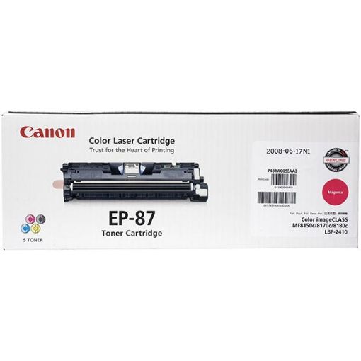 Picture of Canon 7431A005AA (EP-87m) Magenta Toner Printer Cartridge