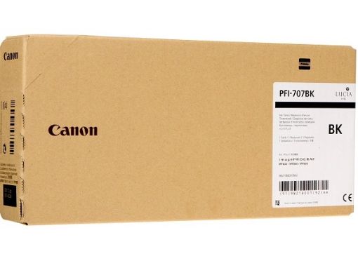 Picture of Canon 9821B001 (PFI-707B) High Yield Black Inkjet Cartridge