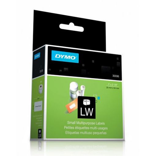 Picture of Dymo 30336 Black on White Small Multipurpose Labels (500 pcs)