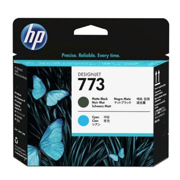 Picture of HP C1Q20A (HP 773) Matte Black/Cyan Printhead