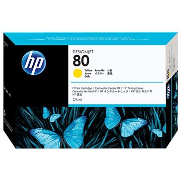 Picture of HP C4873A (HP 80) Yellow Ink Cartridge