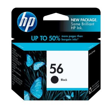 Picture of HP C6656AN (HP 56) Black Inkjet Cartridge