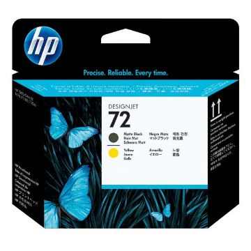 Picture of HP C9384A (HP 72) Black & Yellow Inkjet Cartridge Printhead