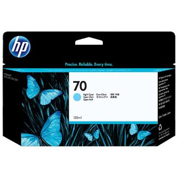 Picture of HP C9390A (HP 70) Light Cyan Pigment Inkjet Cartridge