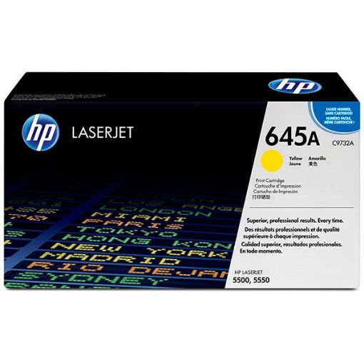 Picture of HP C9732A (HP 645A) Yellow Toner Cartridge