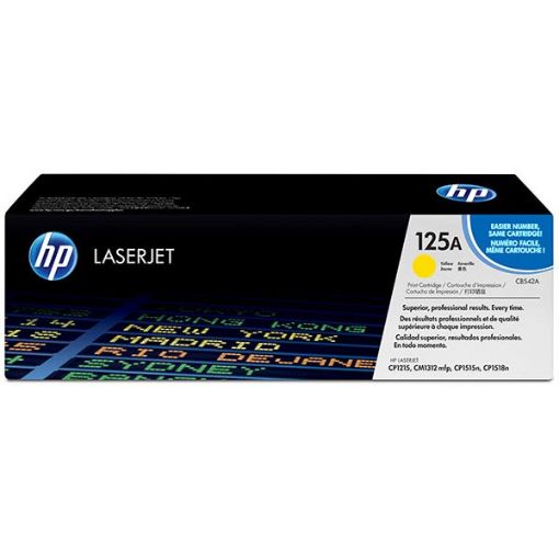 Picture of HP CB542A (HP 125A) Yellow Toner Cartridge